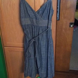 Ann Taylor Denim wrap dress